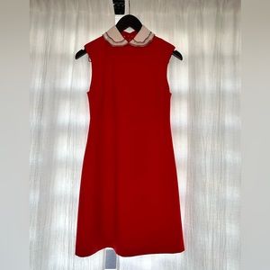 Maje Detachable Collar Dress